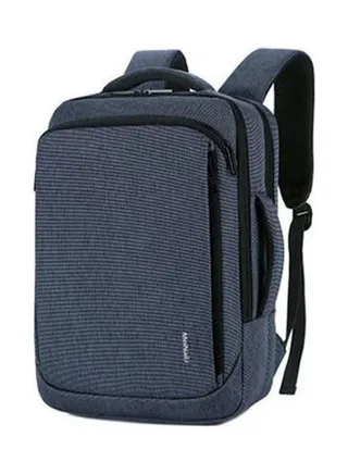 Laptop Backpack With Usb Charging Port - 15.6-Inch - Dark Blue/Black Grey/black 