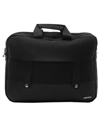 Double Laptop Shoulder Bag Black 