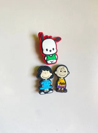 3 Pieces Cartoon Design Brooch 