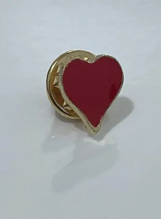 Brooch Playing Card Shape Heart Square 