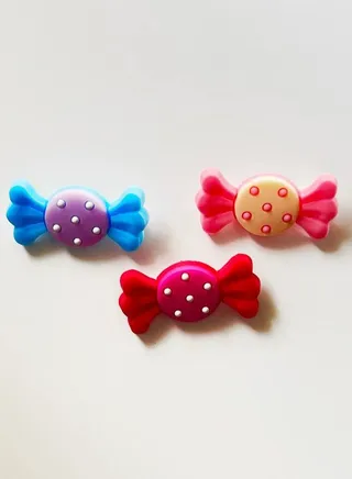 3 Pieces PVC  Candy Design Brooch 