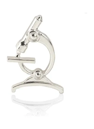 Microscope Design Brooch 