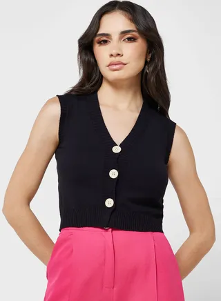 Sleeveless Sweater Vest 