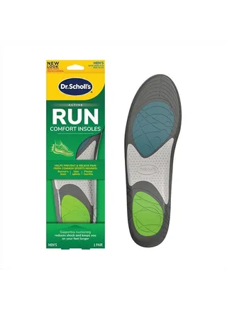 ® Run Active Comfort Insoles,Men's, 1 Pair, Trim to Fit Inserts 