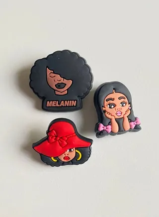 3 Pieces Cartoon Design Broochs 