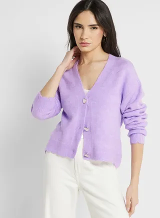 Button Detail Cardigan 