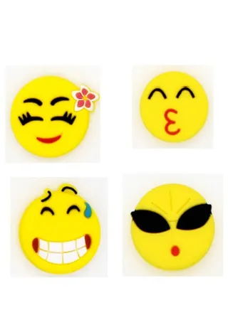 4-Pieces Facial Expression Design Brooch 