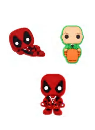 3 Pieces Marvel Heros Design Brooch 