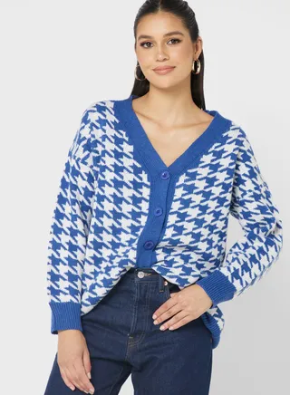 Houndstooth Cardigan