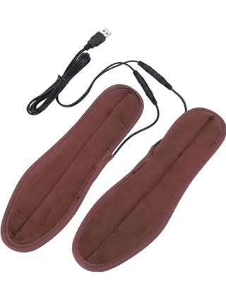 USB Electric Heated Shoe Insoles Comfortable Feet Warmer Temperature Controller Foot Warmers for Men and Women 
