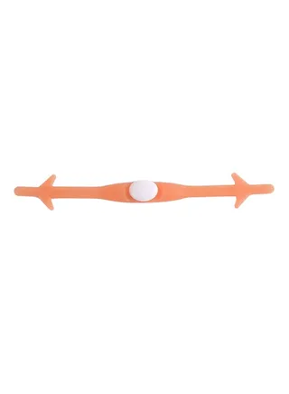 12-Piece Elastic Silicone No-tie Shoelace Set Orange 