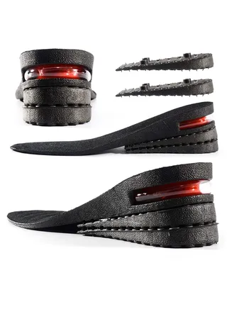 3-Layer Unisex Height Increase Insoles - Lift Kit for Men and Women - Air Cushion Heel Inserts (2.75"/7cm) 