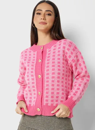 Printed Cardigan 