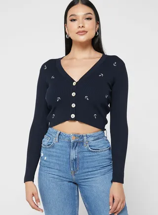 Embroidery Detail Cardigan 