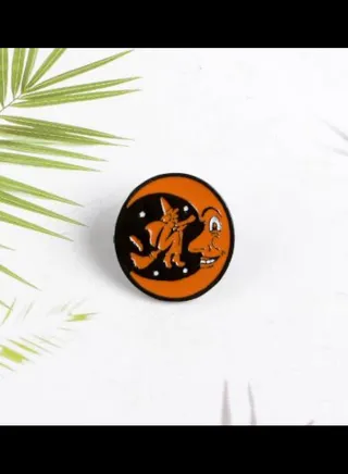 Carton Moon Design Brooch 
