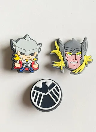 3 Pieces Marvel Series Design Broochs 