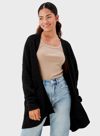 Pocket Detail Knitted Cardigan