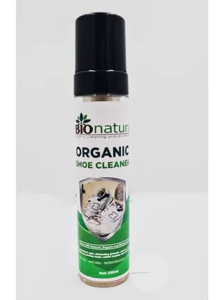 Organic Shoe Cleaner -250 ml ; Natural, Biodegradable, Non toxic & Eco friendly Foam Solution 