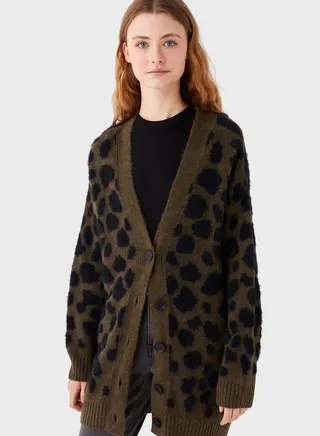 Printed Knitted Cardigan 