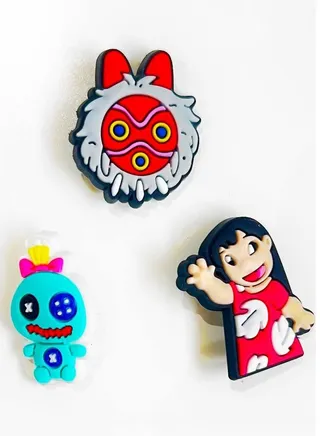 3 Pieces Brooch With Cartoon Characters 