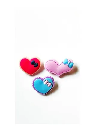 3 Pieces  heart  Design Brooch 