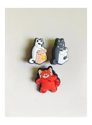 3 Pieces Cartoon Design Broochs 