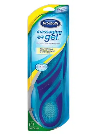Dr. Scholls 1 pair Massaging Gel Insole for Men, Size 8-13 
