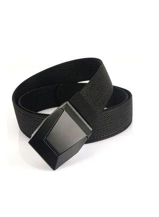 Nylon Stretch Belt, Elastic Belt Men, Tactical Belt for Men, Stretch Golf Belt, Hiking Rigger Webbing Work Belt with Heavy Duty Quick Release Buckle, Jeans Woven Elastic Belt 