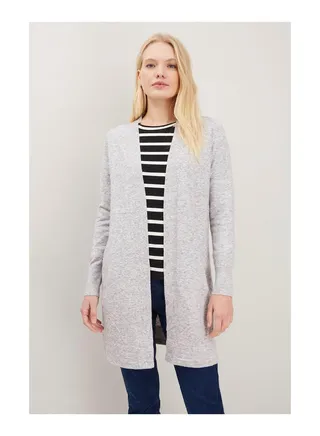 Longline Seam Detail Cardigan 