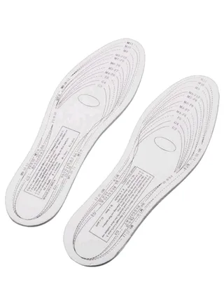 Pair Memory Foam Insoles Shoe Unisex 1 Size Fit Most Cushion Foot Pad Heel Shock 