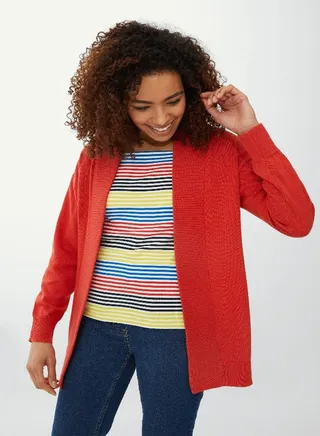 Edge To Edge Cotton Cardigan 