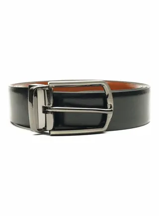 Reversible Genuine Leather Belt For Men Black/Brown 