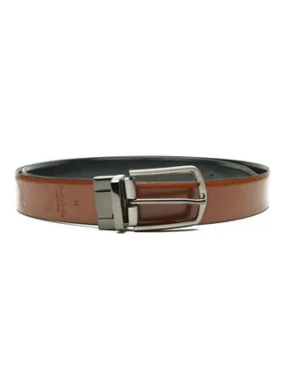 Reversible Genuine Leather Belt For Men Brown/Black 