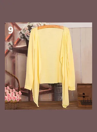Summer Fashion Sun Protection Shrug Yellow 