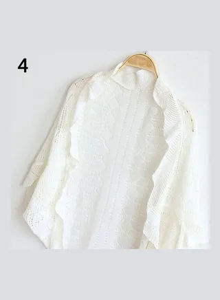 Cardigan Knitwear Coat White 