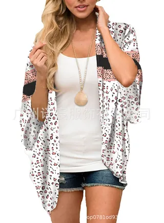 Women's Sun Protection Blouse Print Cardigan 