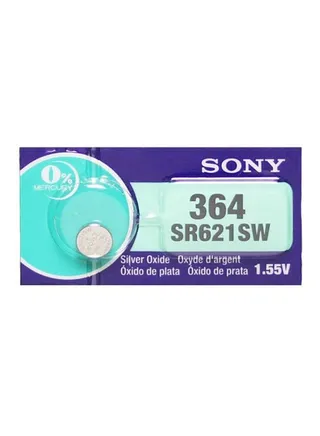 unisex 4-Piece 364 Watch Battery Set SR621SW 