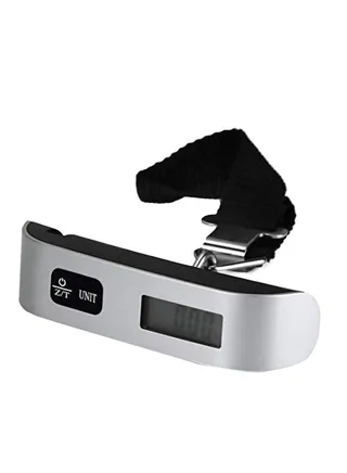 Digital Electronic Luggage Scale Silver/Black 