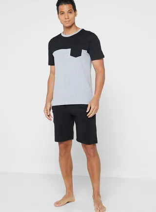 Colourblock Nightwear Set 