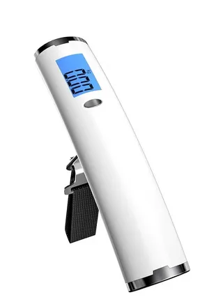 Digital Luggage Scale, Luggage Weighing Scale, Portable Handheld for Travel Accessories, Suitcase, Bags weighing scale. Capable Up to 50 Kg / 110lb with LCD Display (White) 