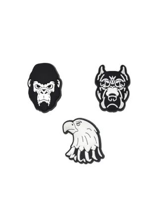 3 Pieces Brooch With Animals Cartoons Design 