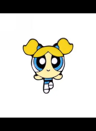 Powerpuff Girls Brooch Design 