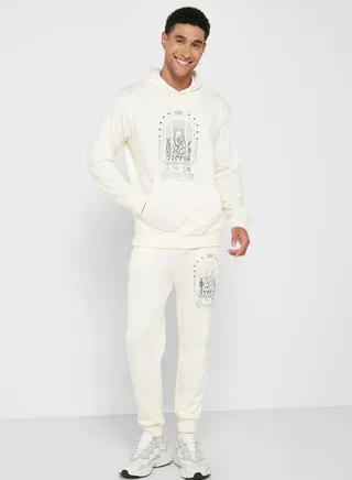 Graphic Hoodie Set 