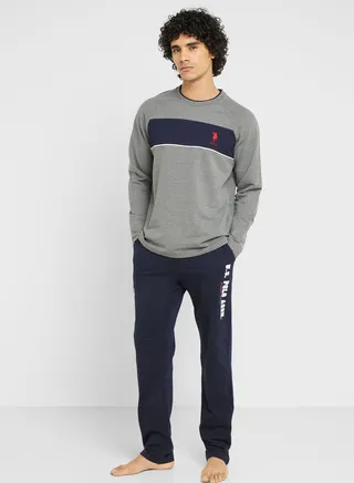 Crew Neck T-Shirt Pyjama Set 