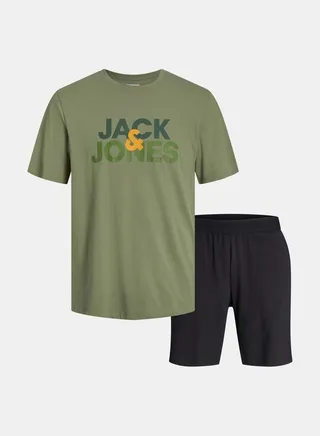 Logo Print Short Sleeves T-shirt and Shorts Set 