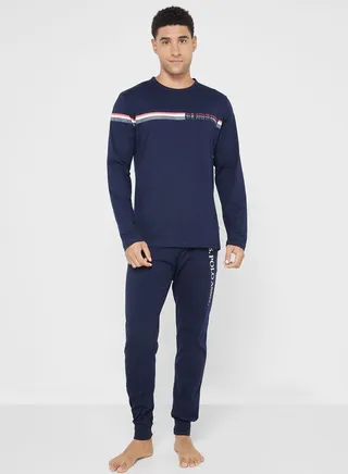 Crew Neck T-Shirt Pyjama Set 