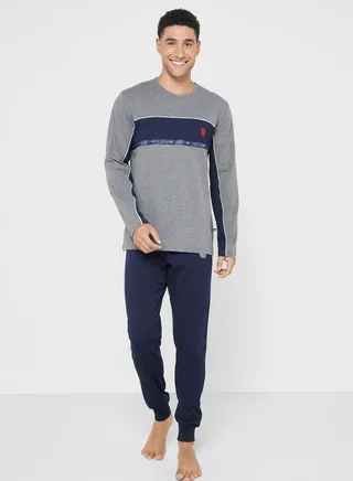 Crew Neck T-Shirt Pyjama Set 