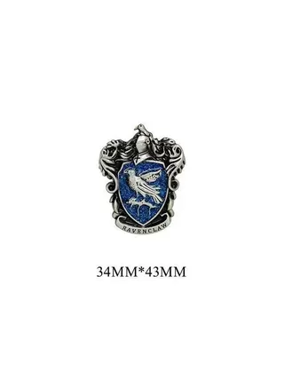 Harry Potter School Of Witchcraft Brooch, Creative Alloy Crest Pins Brooch for School Bag Jackets Sweaters Scarf Jeans Badge Backpacks Accessory 