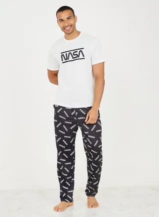 NASA Graphic T-Shirt & AOP Pyjama Set
