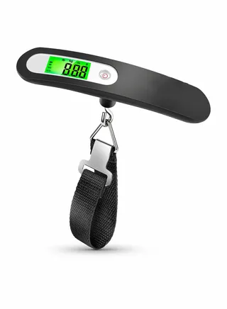 Digital Luggage Scale, Handheld Weight Scale 50KG, LCD Display Backlight Portable Hook Electronic Suitable for Travelers 